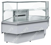 Витрина холодильная Carboma GC110 VM-5 0011-9006 (динамика, внешний 90, с боковинами)
