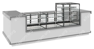Витрина кондитерская Carboma KC71-130 VV 0,9-1 Built-In COSMO закрытая