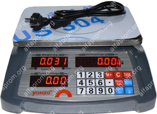 Торговые весы Foodatlas 30кг/1гр YZ-506