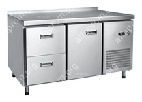 Стол холодильный Abat СХС-70-01 (1 дверь, 2 ящика, борт)