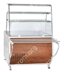 Прилавок-витрина Abat ПВВ(Н)-70Т-НШ кашир.